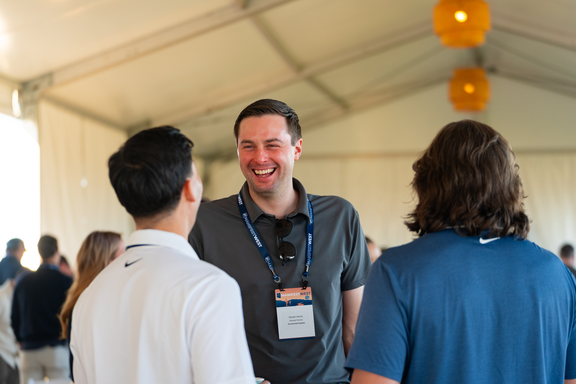 Investors and founders networking at Manifest West