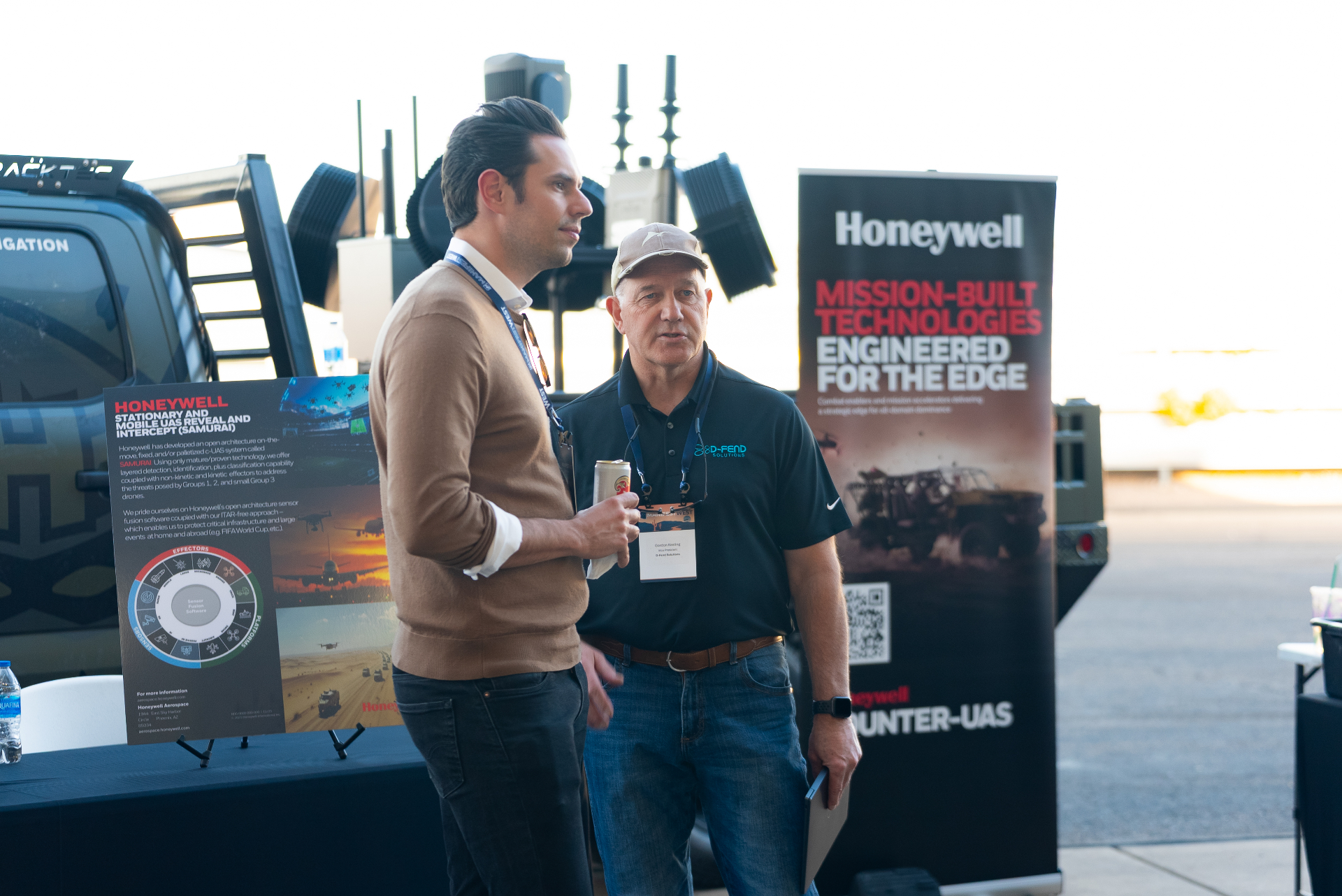 Honeywell counter-UAS demonstration on the tarmac