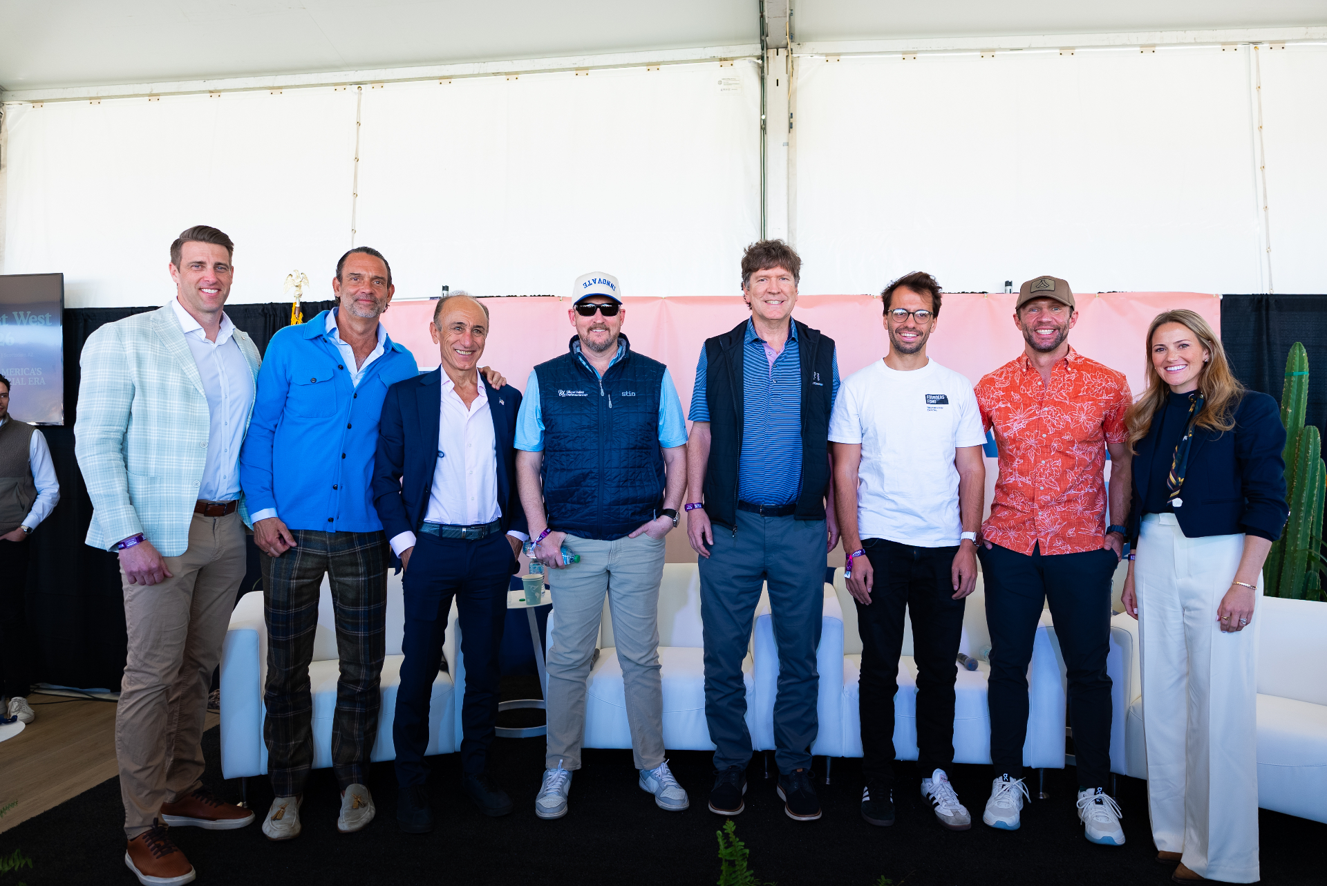 Speakers and hosts gathered on stage